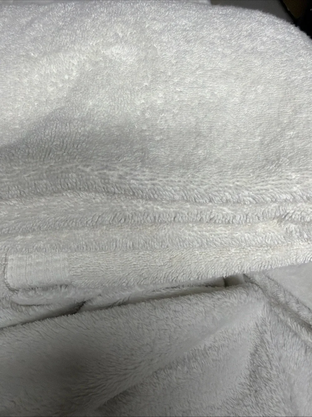 Purely Indulgent 100% Cotton White Towel - Plush Texture 30”x53”